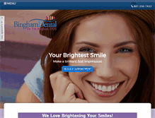 Tablet Screenshot of binghamdentalutah.com